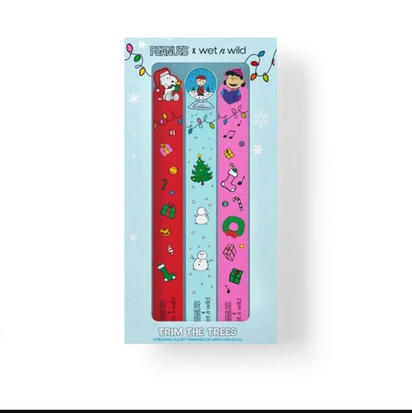 Wet n Wild X Peanuts Christmas 3pcs Nail File Set - Picture 2 of 7
